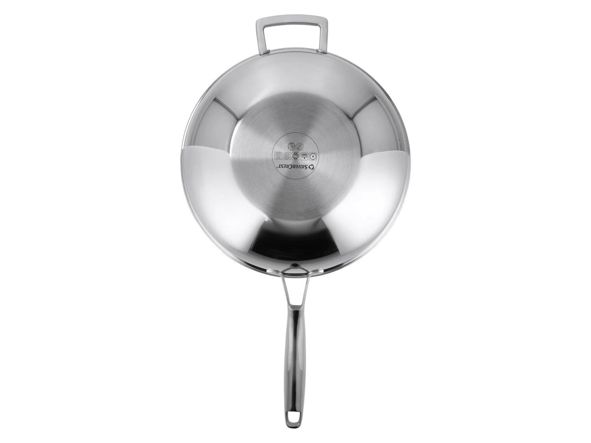 Wok en acier inoxydable Premium, Ø 28 cm