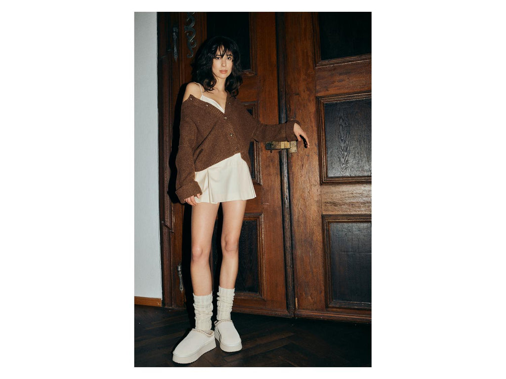 Micro-boot en cuir femme