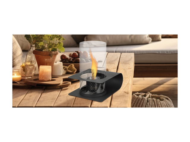 Feu de table, avec pare-vent