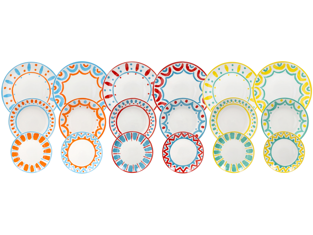 Service de table VIDA, 18 pièces, porcelaine