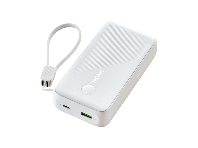 Batterie externe, 20000 mAh, avec câble USB-C amovible