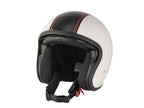 Casque jet avec visière transparente et résistante aux rayures