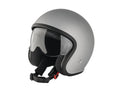 Casque jet avec visière transparente et résistante aux rayures