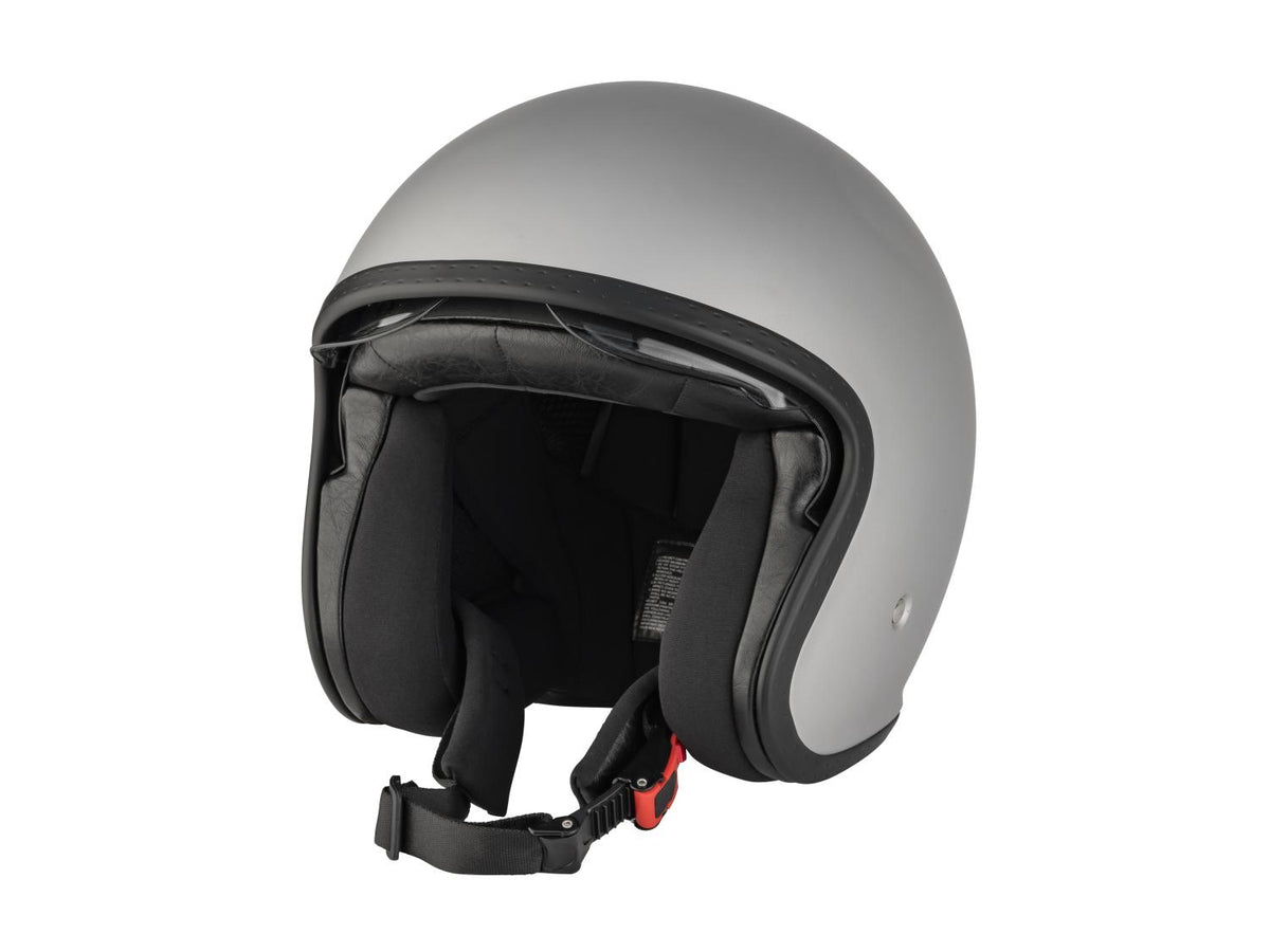 Casque jet avec visière transparente et résistante aux rayures