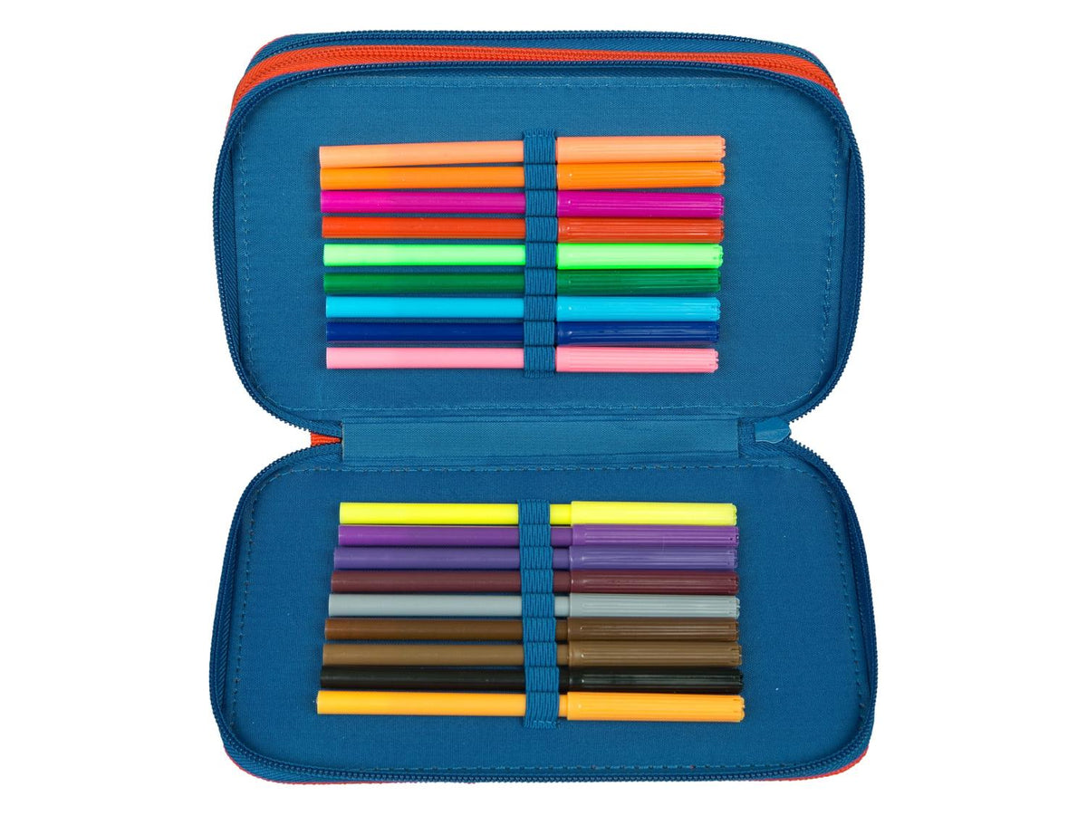 Trousse scolaire « Tripledecker », avec accessoires