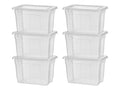 Boîtes 5 l avec couvercle, lot de 6