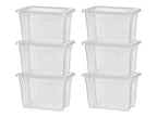 Boîtes 5 l avec couvercle, lot de 6