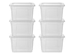 Boîtes 5 l avec couvercle, lot de 6