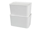Boîtes de qualité supérieure avec couvercles, 2 x 5 l
