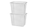 Boîtes de rangement avec couvercle, 20 l