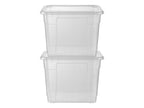 Boîtes de rangement avec couvercle, 20 l