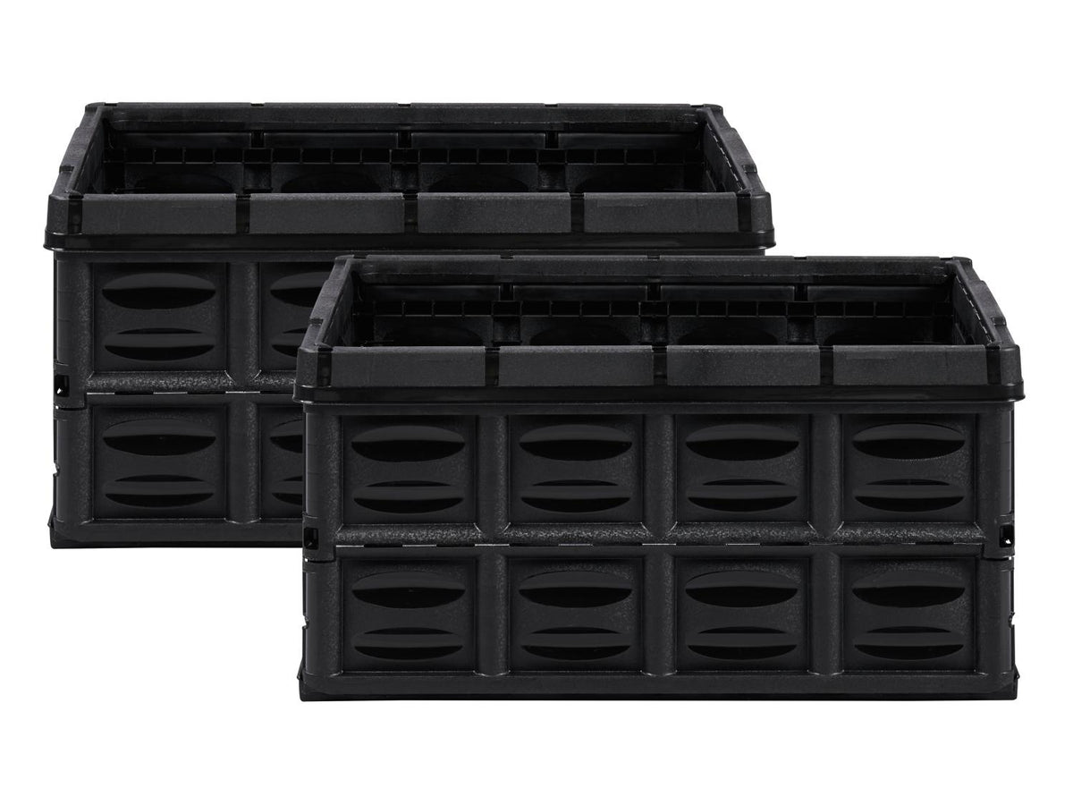 Lot de 2 casiers pliants, 45 L