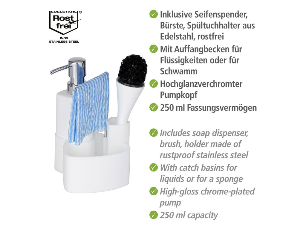 Set vaisselle Empire, avec distributeur et brosse