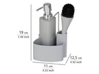 Set vaisselle Empire, avec distributeur et brosse