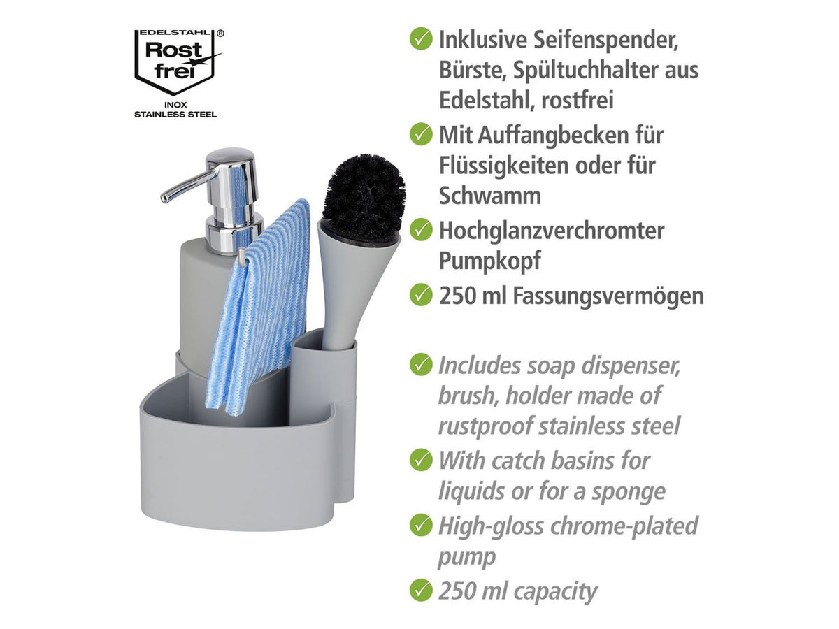 Set vaisselle Empire, avec distributeur et brosse